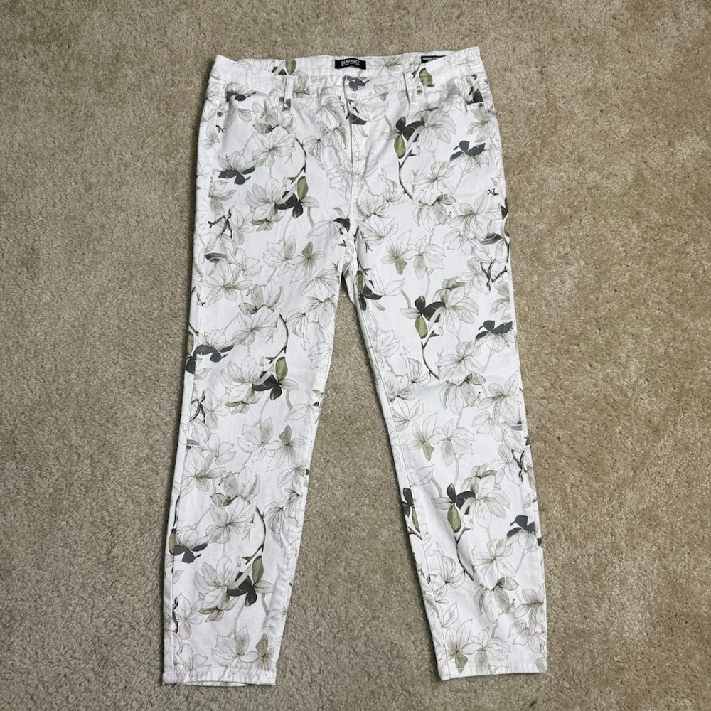 BUFFALO DAVID BITTON Womens 12 HAVANA HIGH RISE SOFT STRETCH ANKLE JEAN Floral